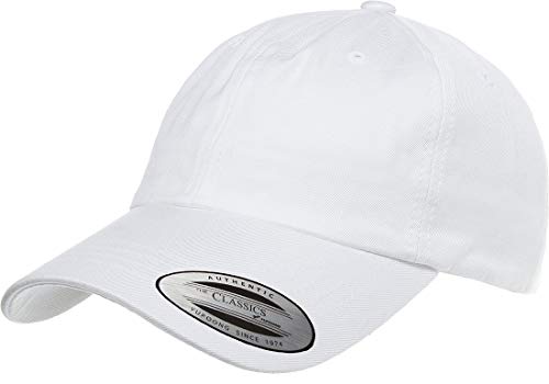 Flexfit/Yupoong 6245CM Low Profile Cotton Twill (Dad Cap) - color: White