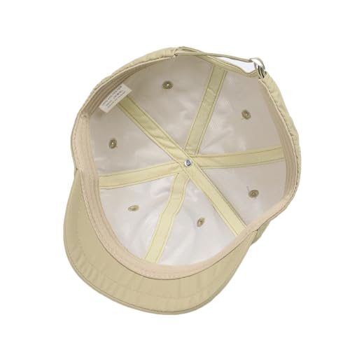 3cm Short Brim Stretch Fitted Baseball Caps Men's Quick Dry Breathable Unstructured Cap Curved Brim Trucker Hat K380 - color: Khaki