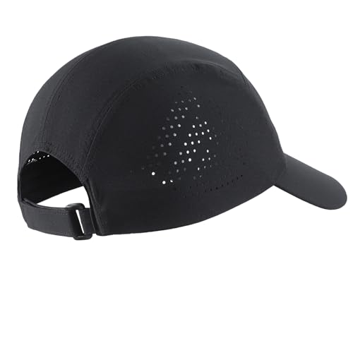 Home Prefer Mens Womens UPF50+ Quick Dry Sun Hat Lite UV Protection Hat Baseball Caps Golf Cycling Fishing Sports Running Hat - color: Black
