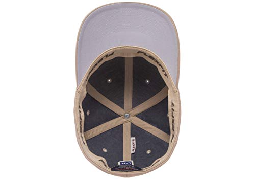 Flexfit Men's Athletic Baseball Fitted Cap - color: Khaki, size: Small-Medium