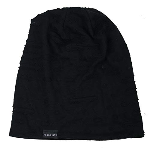 Ruphedy Men Slouchy Beanie Summer Long Oversize Thin Lightweight Skull Cap B011h - color: B401-black, size: One Size