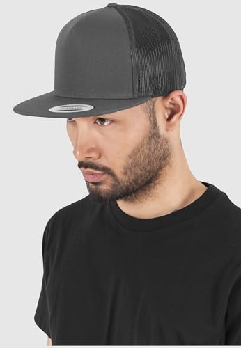 Flexfit Classic Trucker Hat White – One Size – 6006 - color: Charcoal