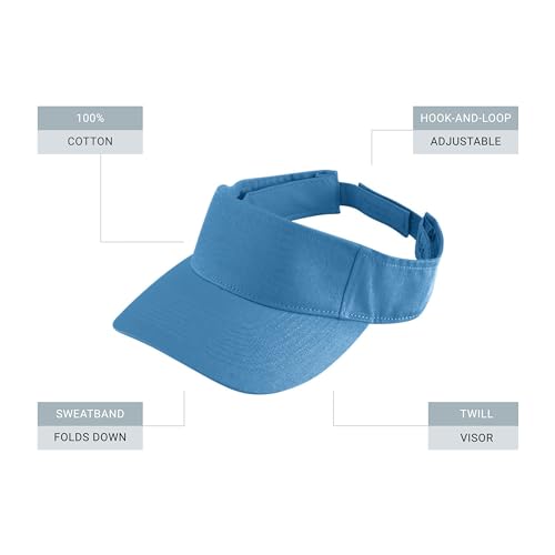 Augusta Sportswear Sport Twill Visor - color: Colombia Blue