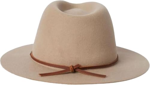 Brixton Men's Marcos Fedora - color: Sand/Brown, size: Large