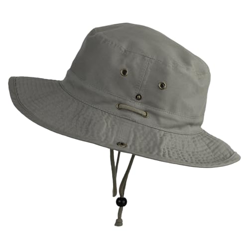 Extra Big Size Brushed Twill Aussie Hats - color: Olive, size: XX-Large-3X-Large
