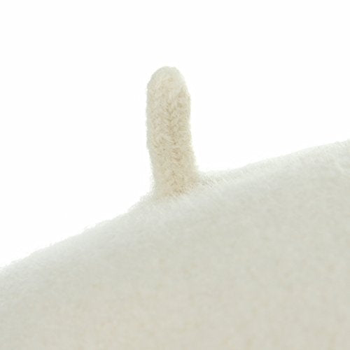 Kids Girls French Beret Hat Artist Hat Solid Warm Beanie Cap Winter Autumn - color: Off-white