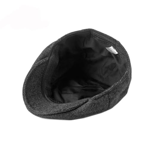 Idopy Men`s Classic Adjustable Ivy Irish Newsboy Golf Cap Hat - color: 267 Black