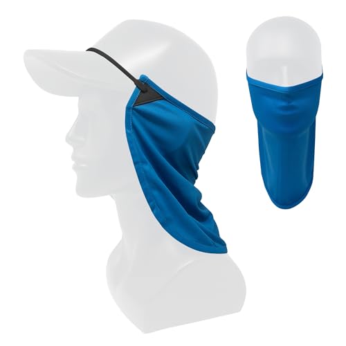 CoolNES - UV Sun Protection Neck Drape Adjustable Multifunctional 2 in 1 Face Covering for Outdoor Fishing - Unisex - color: Coolnes-sky