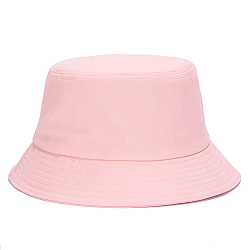 Umeepar Unisex 2 Pack Cotton Bucket Hat Packable Sun Hat for Men Women - color: 2 Pack Pink