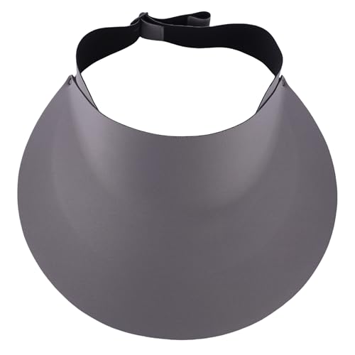 Connectyle Sun Visors for Women Wide Brim Sun Protection Beach Hat UPF 50+ Sport Visors Summer Adjustable Tennis Golf Visor - color: Grey