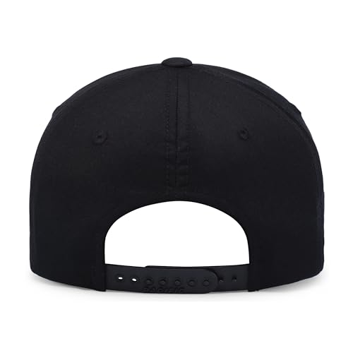 Pacific Headwear Unisex Adult Pacific Headwear Hybrid Snapback Dad Cap - color: White/Black/Black