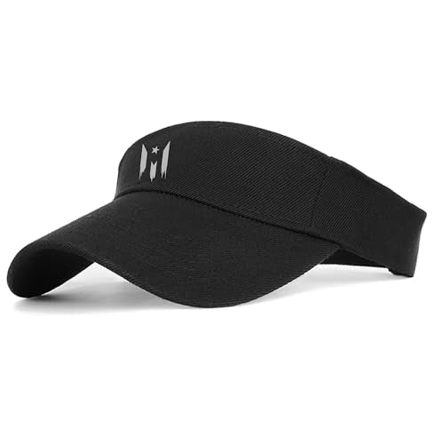 Visors Hat for Women Sun Hat for Men Empty Top Black Running Visors Comfortable UV Protection Sun Visor for Travel Cycling - color: Flag