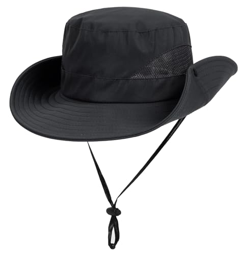 Outdoor Mesh Sun Hat Wide Brim UV Sun Protection Boonie Hat Fishing Hiking Hat