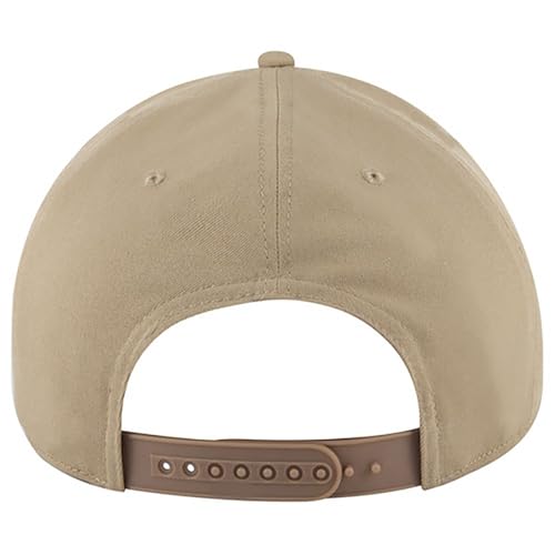 Ashen Fane Polyester Pro Style Structured High Profile Semi-Curved Bill Adjustable Snapback Hat - color: 5p - Khaki