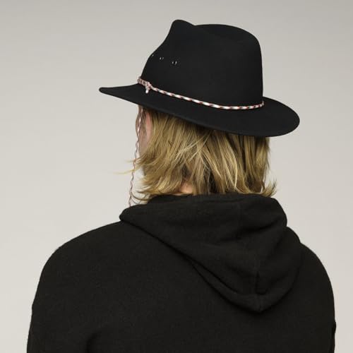 Bailey Western Three Litefelt Outback Hat - Mole/XL - color: Black, size: Medium