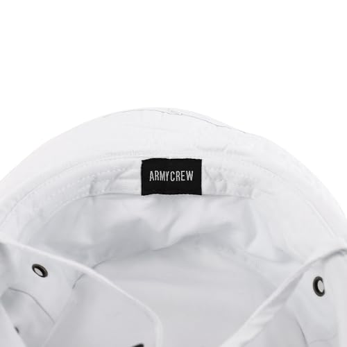 Armycrew Big Oversized Jungle Boonie Bucket Hat with Chin String Fits Upto XXXL - color: White, size: X-Large-XX-Large