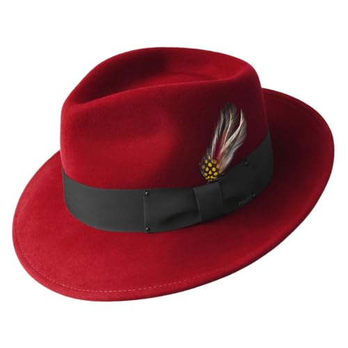 Bailey of Hollywood Men's Fedora Hat - color: Red, size: Medium