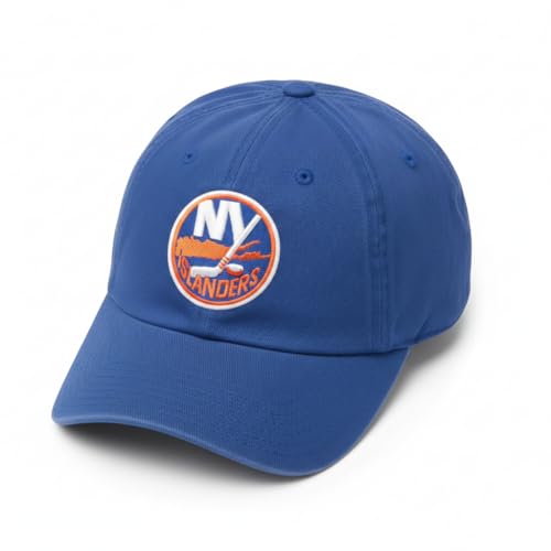 AMERICAN NEEDLE Unisex Officially Licensed NHL National Hockey League Adjustable Buckle Strap Baseball Hat - color: New York Islanders (Royal)