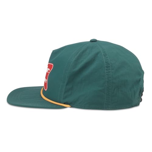 AMERICAN NEEDLE Miller High Life Beer Patch Unisex Adjustable Snapback Baseball Hat - color: Catalina (Dark Green)