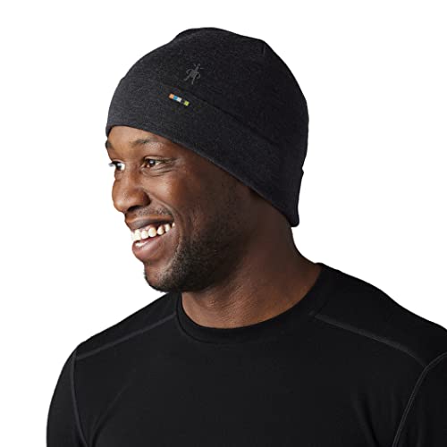 SmartWool Unisex Adult Thermal Merino Reversible Cuffed Beanie - color: Charcoal