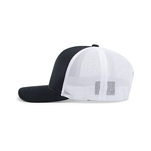 Pacific Headwear Snapback Trucker: Stylish Unisex Cap for All-Day Comfort - color: Navy/White/Navy, size: One Size