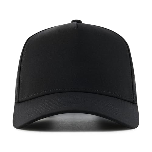 BOTVELA Men Adjustable Snapback Laser Cut Mesh Baseball Cap - color: Black