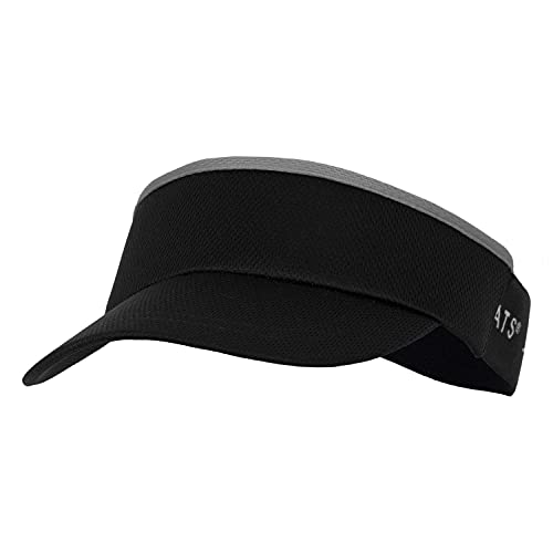 Headsweats Unisex Adult Lightweight Performance Running Sun Visor - color: Black and Grey