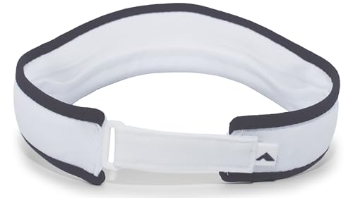 Pacific Headwear Unisex Adult Pacific Headwear Lite Allsport Active Visor - color: White/Graphite
