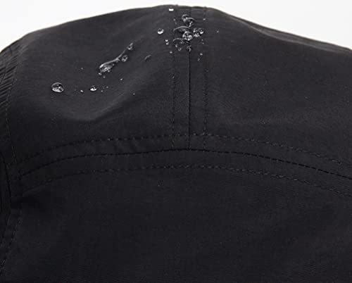 COOLSOME 5 Panels Hat Basic Daily Wear Breathable Quick Dry Cap - color: Gray+orange/M Size
