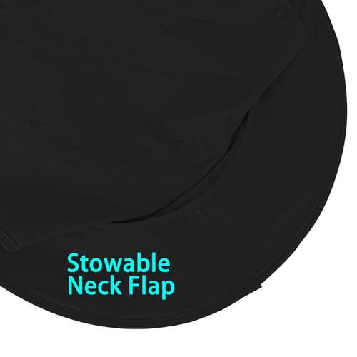 ZOORON Sun Hats for Men Women with Neck Flap Fishing UPF 50+ UV Protection - color: Black