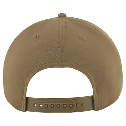 Ashen Fane Polyester Pro Style Structured High Profile Semi-Curved Bill Adjustable Snapback Hat - color: 6p - Coyote Brown