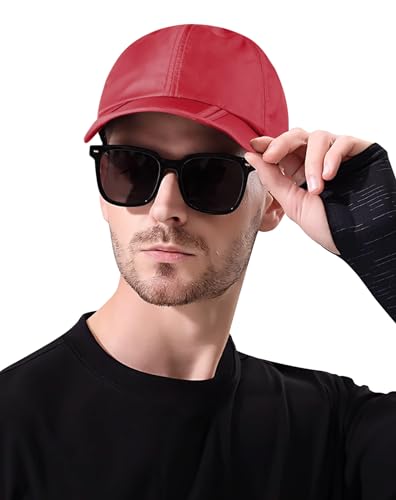 Sumolux Waterproof Baseball Cap Men Women Sun Hat Quick-Drying - color: Red, size: One Size