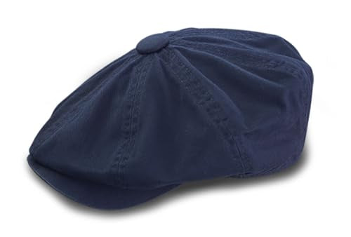 Broner Mo' Money Garmet Washed 8-Quarter Newsboy Cap - color: Navy, size: X-Large