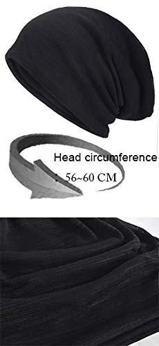 VECRY Men Slouch Hollow Beanie Thin Summer Cap Skullcap - color: Grey1