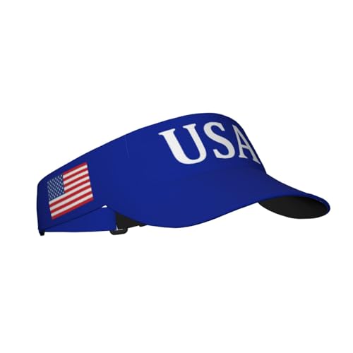 United States 250th Anniversary Hat America Patriotic Visor Caps for Women Men Adjustable Sun Hat - color: Usa Flag 4