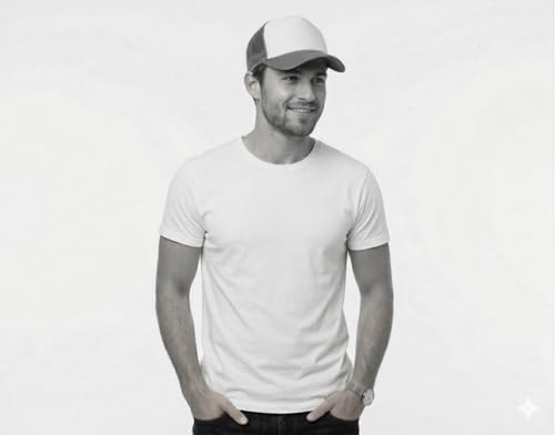 NYFASHION101 Plain Mesh Trucker Hat - Breathable 6-Panel Daily Snapback Cap, Customizable Ideal for DIY Embroidery & Patches - color: Hot Pink