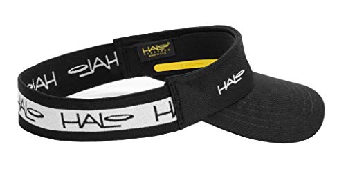 Halo Headband Sweatband Race Visor - color: Black, size: Large-X-Large