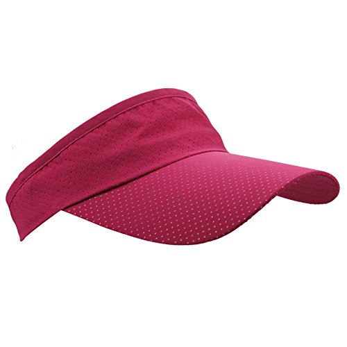 Mens Summer Quick-Dry Run Long Brim Empty Top Baseball Tennis Sun Hat Cap Visor - color: Rose