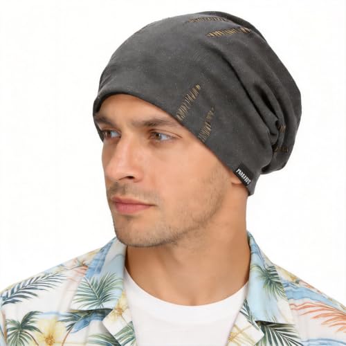 Ruphedy Men Slouchy Beanie Summer Long Oversize Thin Lightweight Skull Cap B011h - color: B402-yellow, size: One Size