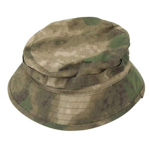 Boonie Hat, Adjustable Buckle Design | Short Brim Design, Weatherproof Outdoor Bucket Hat for Fishing Trips Jungle - size: Camouflage