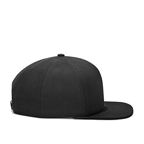 RIOREX Hip hop caps Fashion Animal Embroidery Baseball Cap for Men Adjustable Leather Belt Strapback Baseball Cap - color: Blank Black