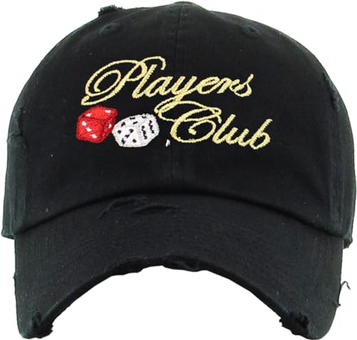 KBETHOS Daddy Dad Hat Pineapple Vacation Baseball Cap Vintage Distressed Classic Polo Style Adjustable - color: Black Players Club Vintage