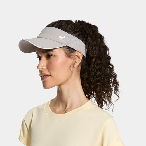 MISSION Structured Cooling Visor - Unisex Cap for Tennis, Golf & Running - Lightweight & Durable - color: Alloy