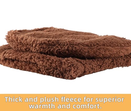 Connectyle Balaclava Hood Winter Hat for Men & Women Windproof One-Piece Fleece Hooded Scarf Ski Mask Cold Weather Hat - color: Brown