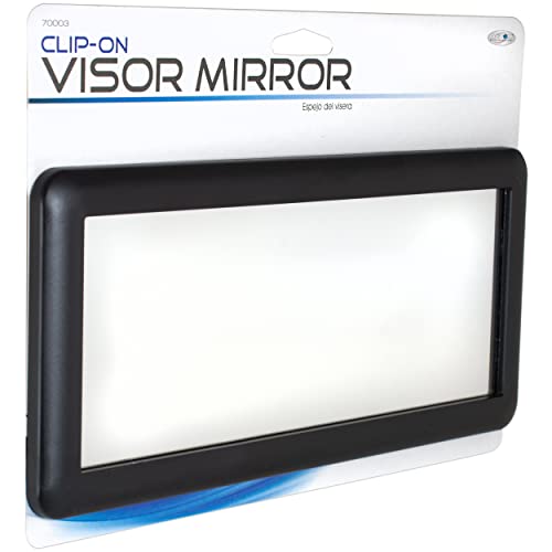 Custom Accessories Deluxe Sun Visor Mirror, 4” x 9”