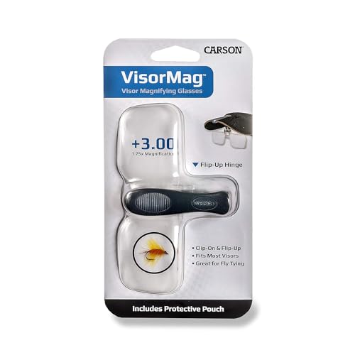 Carson Optical VisorMag 1.75x Power (+3.00 Diopters) Clip-On Magnifying Lens for Hats VM-10 - style: 1.75x Power
