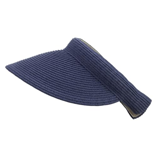 Womens Clip On Toyo Braid Visor - color: Blue