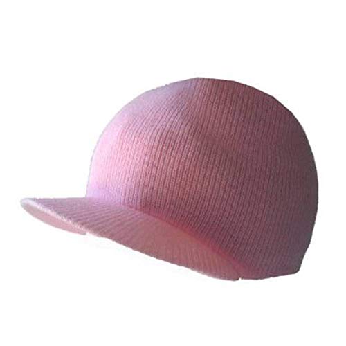 TOP HEADWEAR Winter Cuffless Beanie Visor - color: Pink