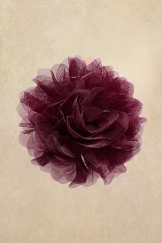 BABEYOND Fascinators Hats for Women Large Tea Party Mesh Flower Derby Hat - color: Wine Red, size: One Size