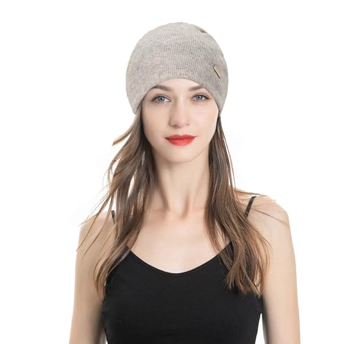 ZLYC Women Slouchy Beanie Hat Summer Knit Chemo Headwear - color: Solid Gray